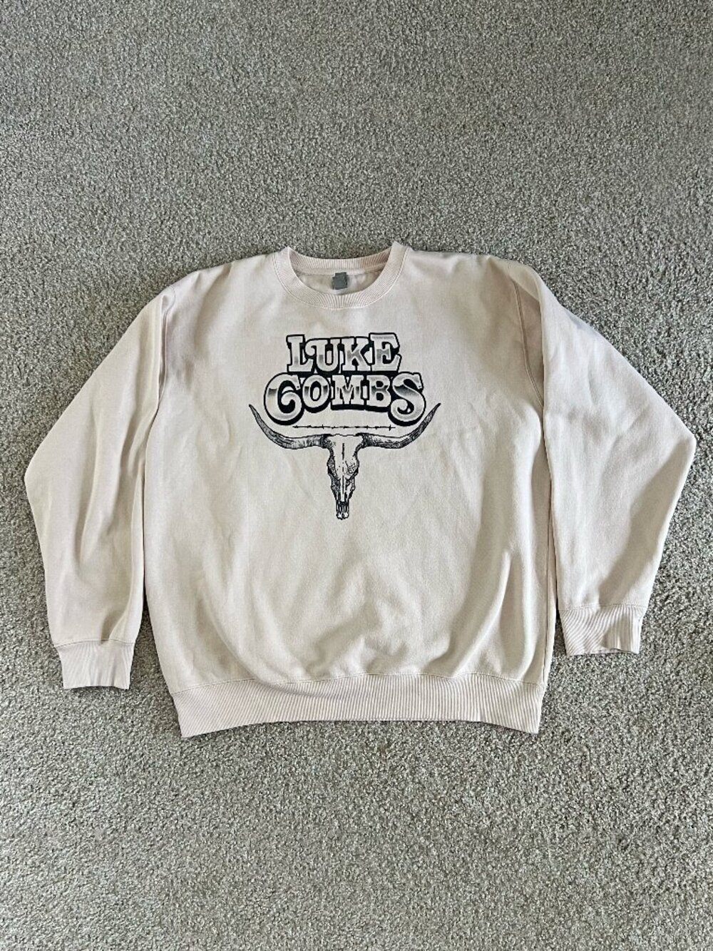 Luke Combs Growin' Up and Gettin' Old Tour Sweatshirt Double Sided Country Sz 2X